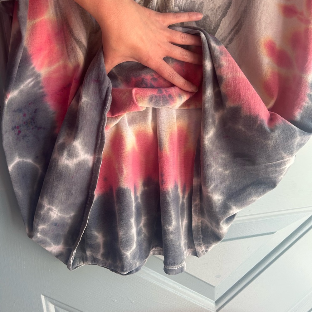 Vintage Y2K Grim Reaper Skull Wing Angel of Death Tie Dye Shirt Art Drawing 2XL - Picture 8 of 11